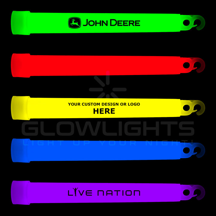 Custom Imprinted 6" Glow Light Sticks w/Hook