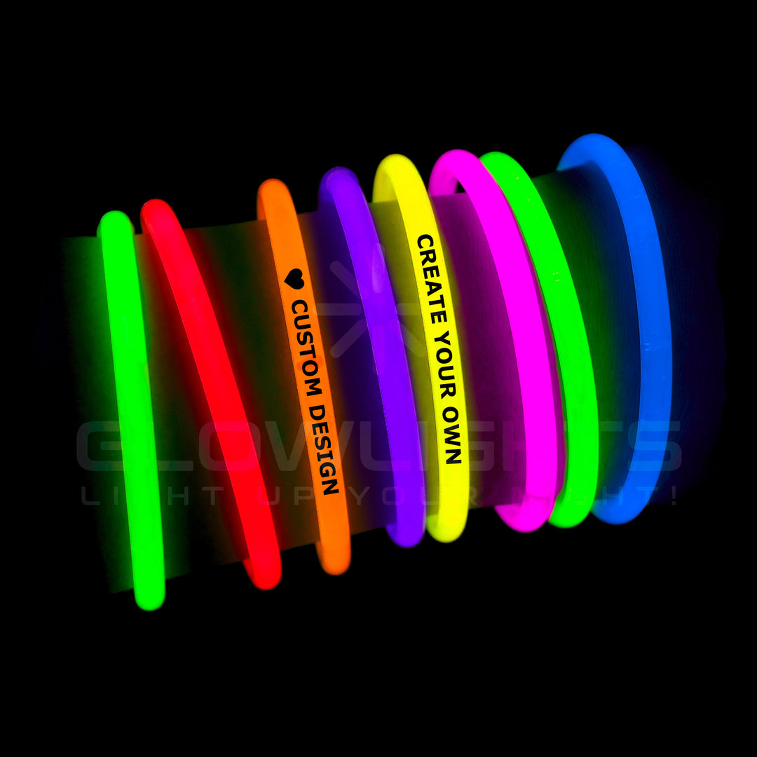 Custom Imprinted 8" Glow Bracelets