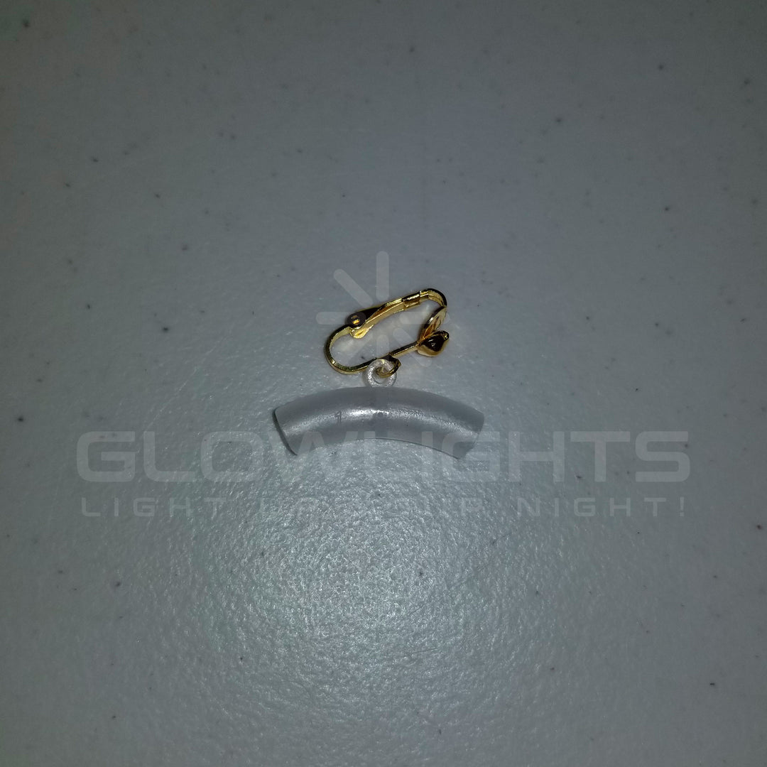 Glow Hoop Earring Connectors - Clip On - Metal Clasp