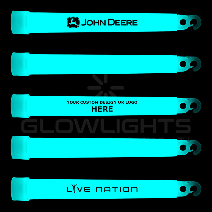 Custom Imprinted 6" Glow Light Sticks w/Hook
