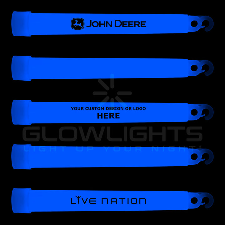 Custom Imprinted 6" Glow Light Sticks w/Hook