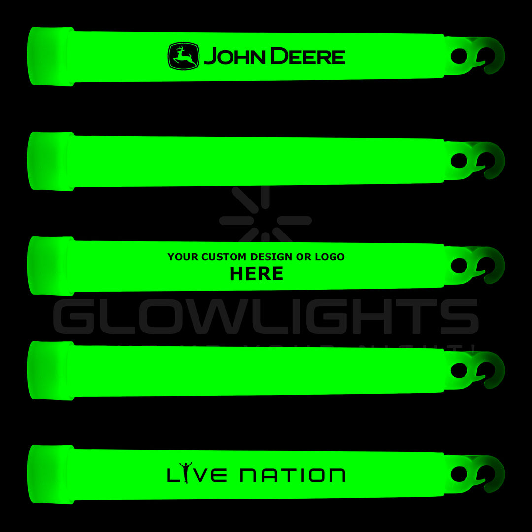 Custom Imprinted 6" Glow Light Sticks w/Hook