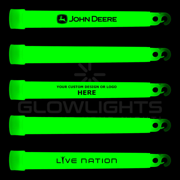 Custom Imprinted 6" Glow Light Sticks w/Hook
