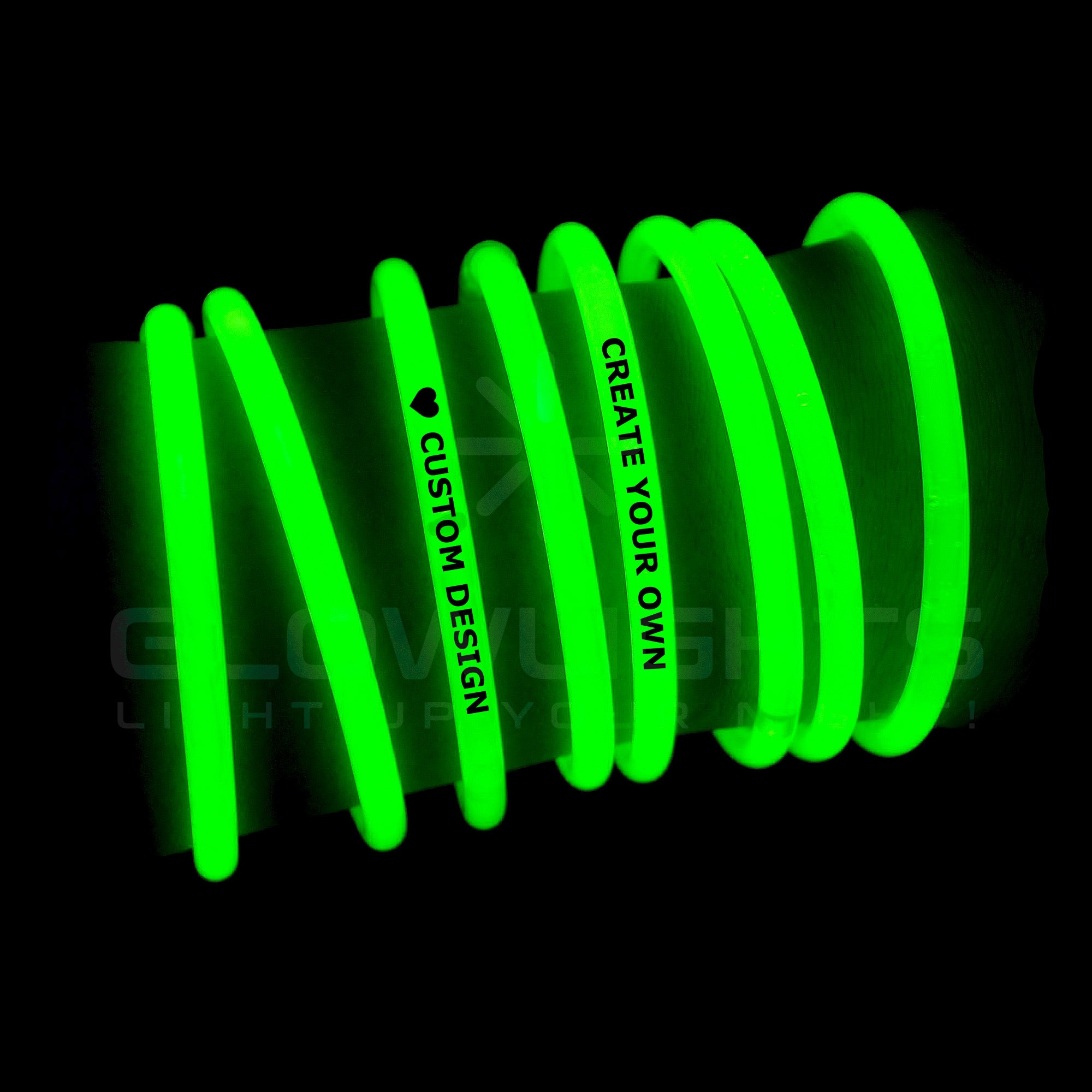 50/100 Personalized 8 Assorted Color Glow Sticks, Bracelets, Necklaces for  Birthday, Quince, Wedding, Dance, Bridal, Baby Shower - Etsy