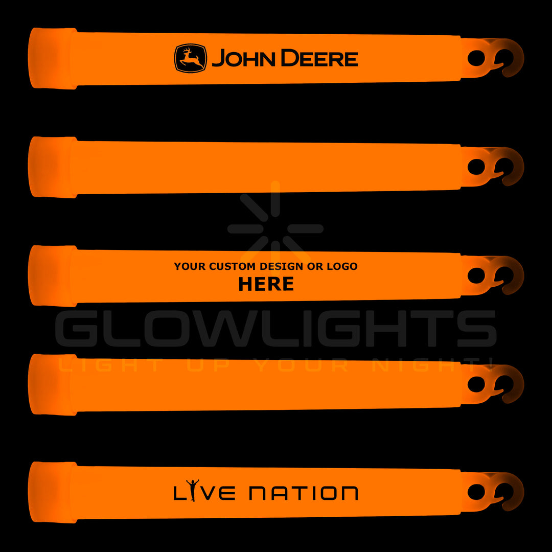 Custom Imprinted 6" Glow Light Sticks w/Hook