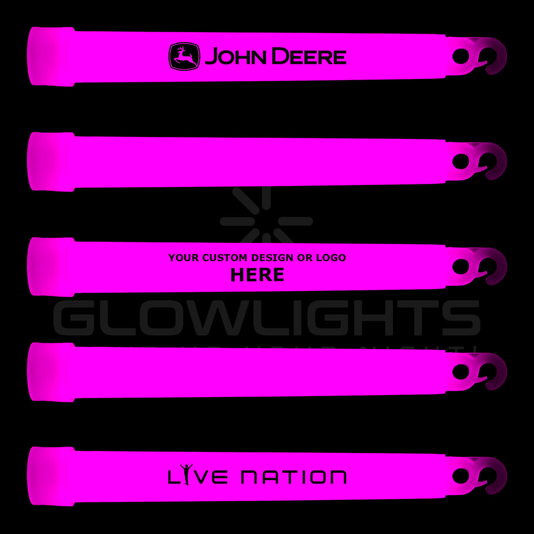 Custom Imprinted 6" Glow Light Sticks w/Hook