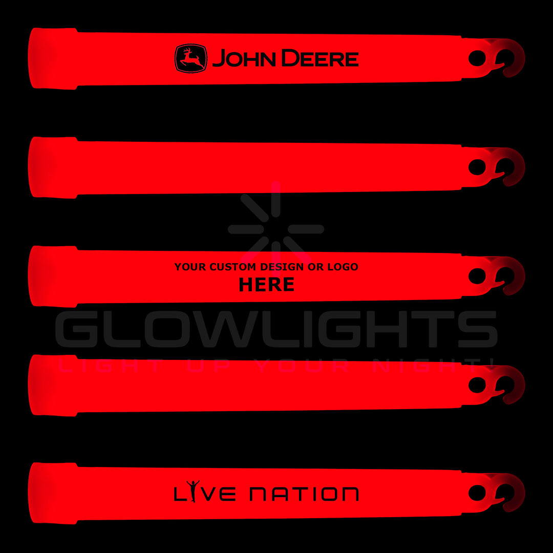 Custom Imprinted 6" Glow Light Sticks w/Hook