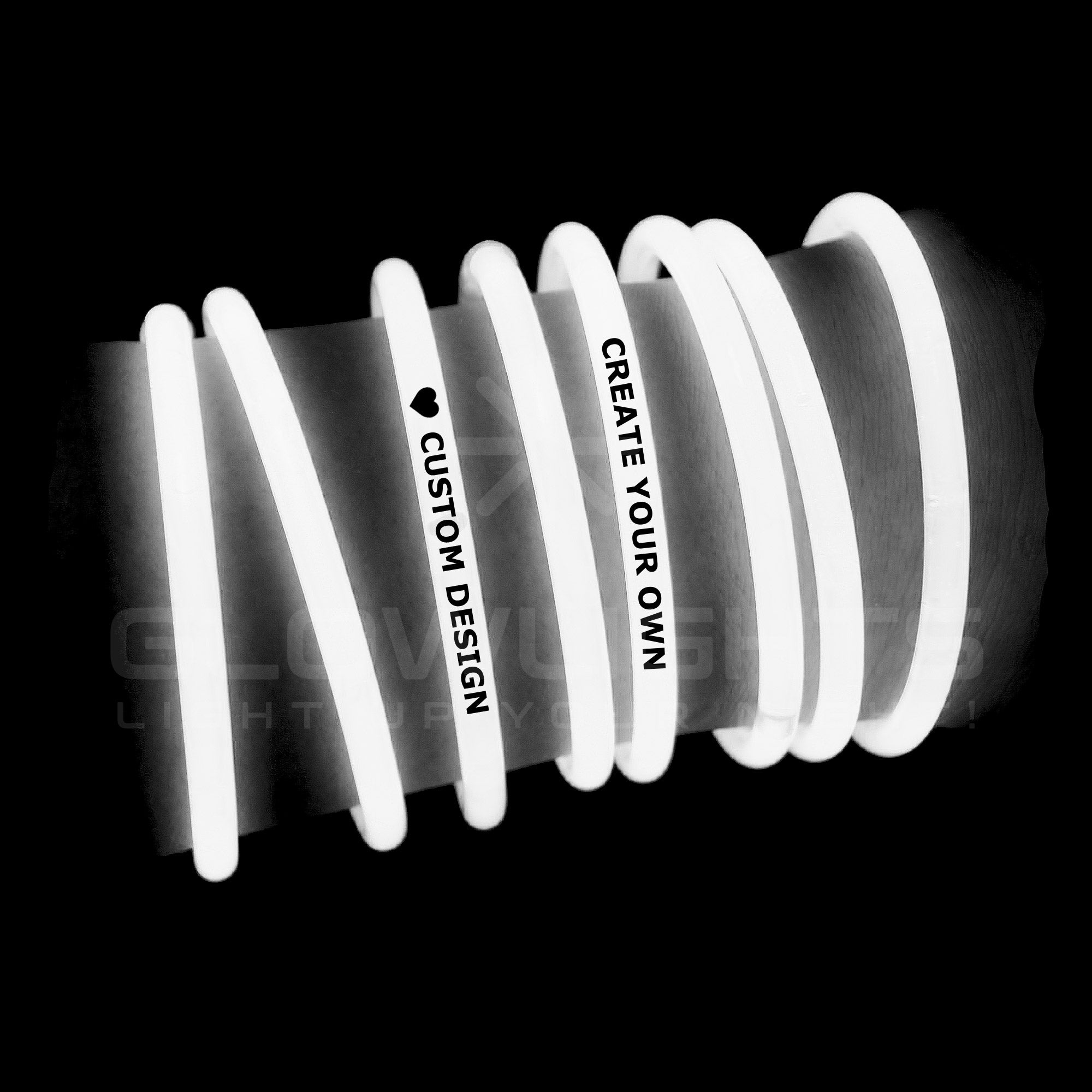 GLOW in the DARK Custom Wristbands Custom Bracelet Motivation, Events,  Gifts, Support, Fundraisers, Awareness, & Causes - Etsy