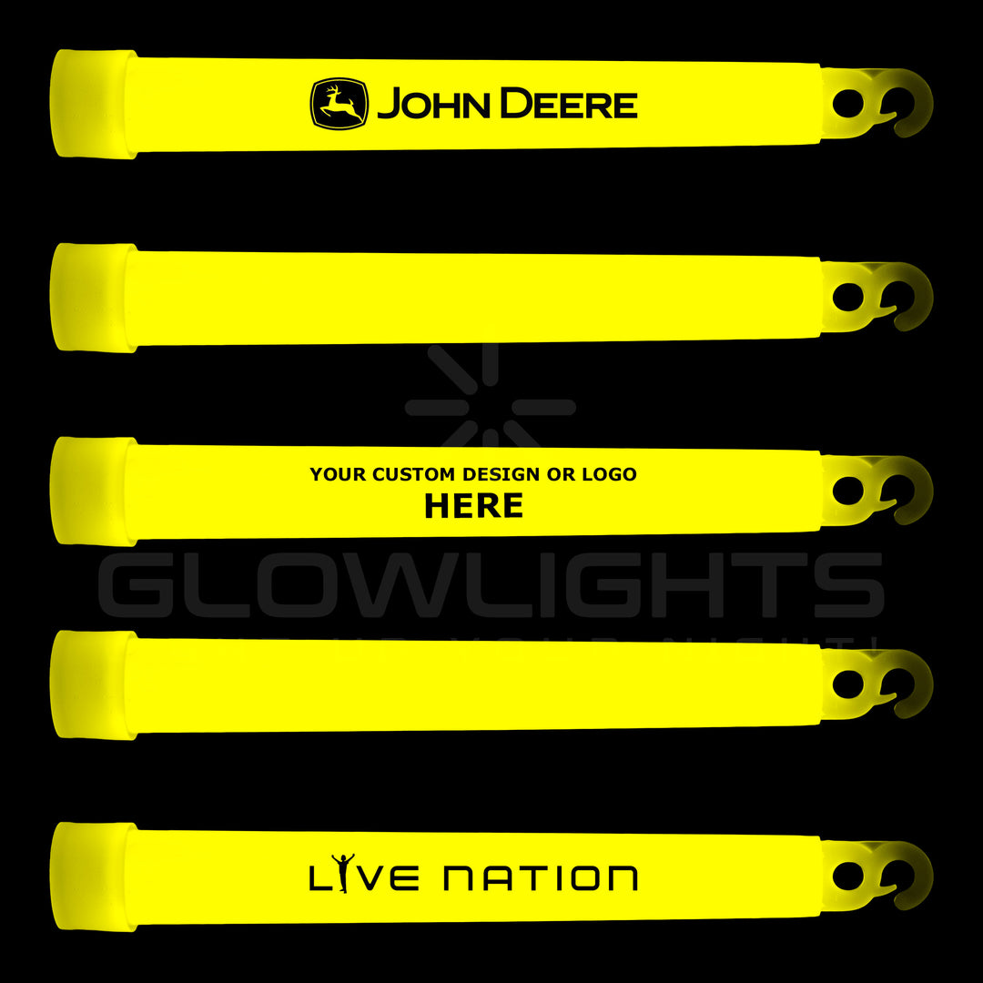 Custom Imprinted 6" Glow Light Sticks w/Hook